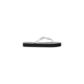 Armani Exchange Black And White Rubber Flip-Flop Sandals